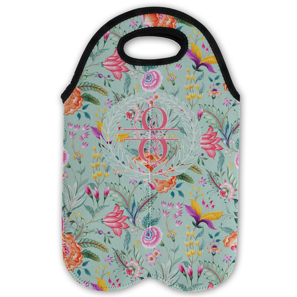 Exquisite Chintz Double Wine Tote - Flat (new)