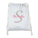 Exquisite Chintz Drawstring Backpack - Sweatshirt Fleece - Double Sided (Personalized)