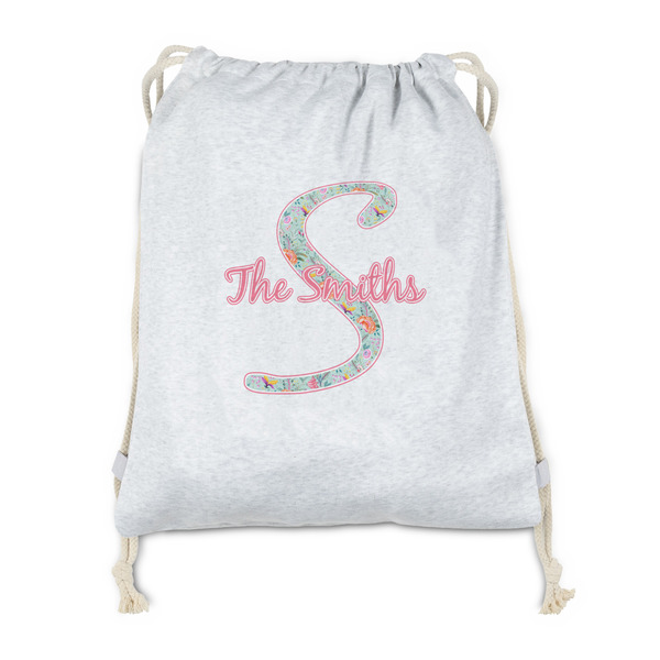 Custom Exquisite Chintz Drawstring Backpack - Sweatshirt Fleece - Double Sided (Personalized)