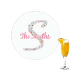 Exquisite Chintz Printed Drink Topper - 2.15" (Personalized)