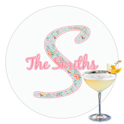 Exquisite Chintz Printed Drink Topper - 3.5" (Personalized)