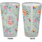 Exquisite Chintz Pint Glass - Full Color - Front & Back Views