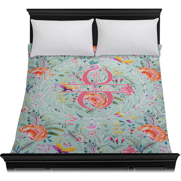 Exquisite Chintz Duvet Cover - Queen - On Bed - No Prop