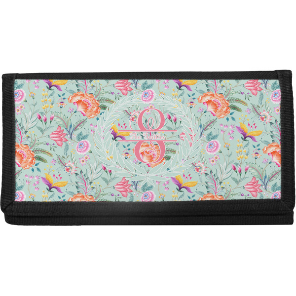 Custom Exquisite Chintz Canvas Checkbook Cover (Personalized)