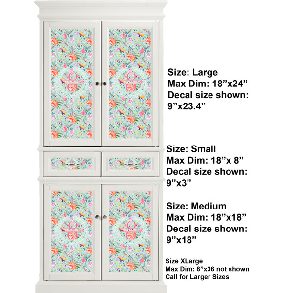 Exquisite Chintz Full Cabinet (Show Sizes)