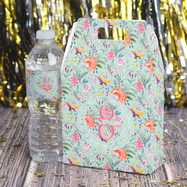 Exquisite Chintz Gable Favor Box - In Context