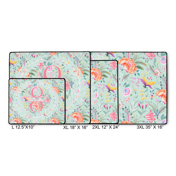 Exquisite Chintz Gaming Mats - SIZE CHART