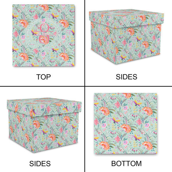 Exquisite Chintz Gift Boxes with Lid - Canvas Wrapped - Large - Approval