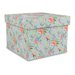 Exquisite Chintz Gift Box with Lid - Canvas Wrapped - Large (Personalized)