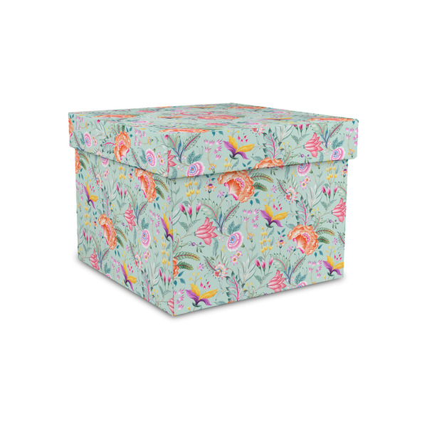 Custom Exquisite Chintz Gift Box with Lid - Canvas Wrapped - Small (Personalized)