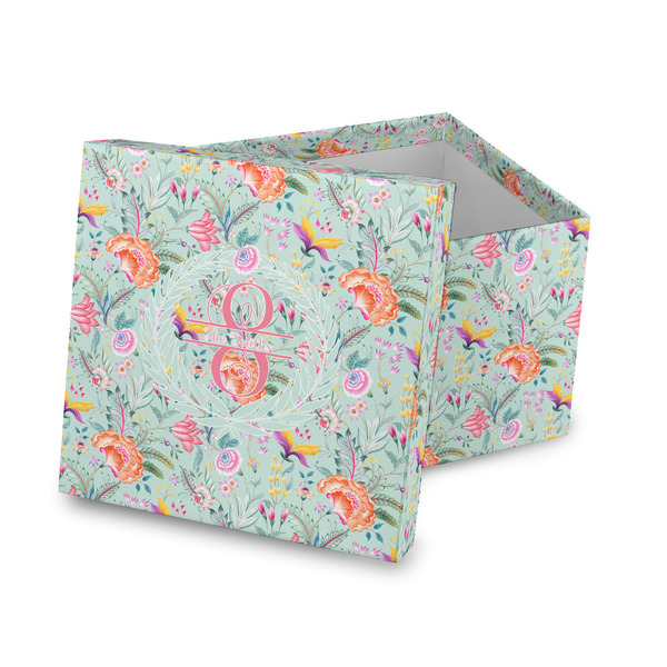 Custom Exquisite Chintz Gift Box with Lid - Canvas Wrapped (Personalized)