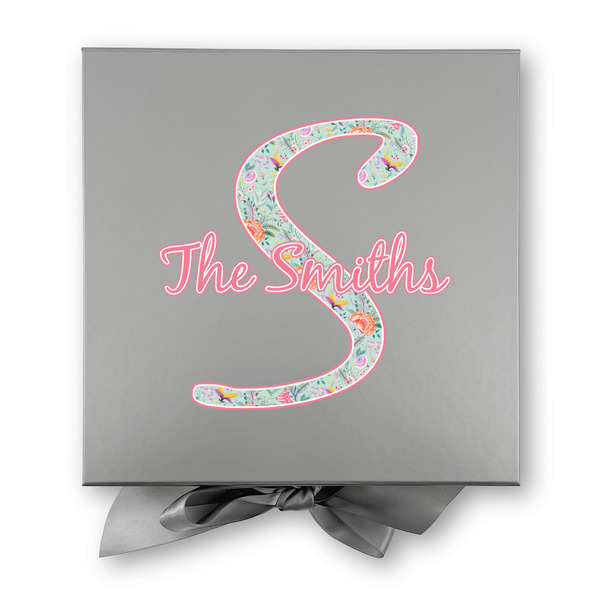 Exquisite Chintz Gift Boxes with Magnetic Lid - Silver - Approval