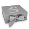 Exquisite Chintz Gift Boxes with Magnetic Lid - Silver - Front