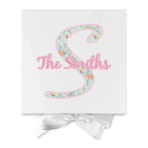 Exquisite Chintz Gift Boxes with Magnetic Lid - White - Approval