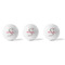 Exquisite Chintz Golf Balls - Generic - Set of 3 - APPROVAL