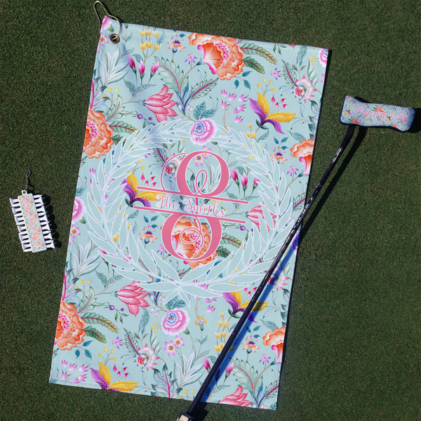 Custom Exquisite Chintz Golf Towel Gift Set (Personalized)