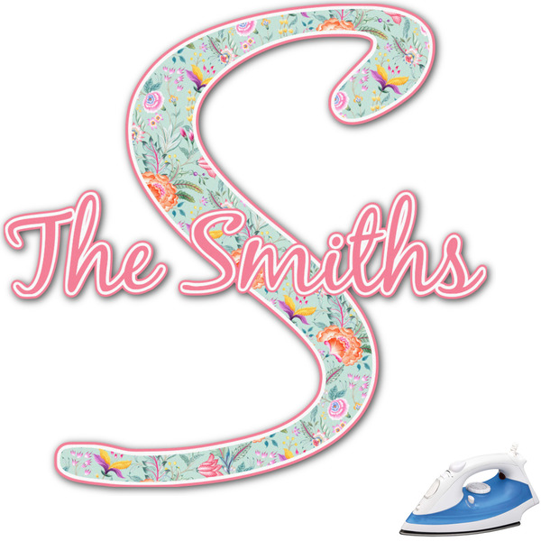 Custom Exquisite Chintz Graphic Iron On Transfer - Up to 6"x6" (Personalized)