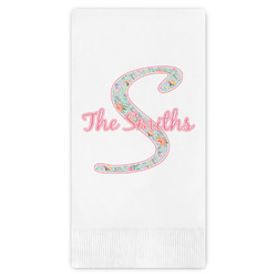 Exquisite Chintz Guest Napkins - Full Color - Embossed Edge (Personalized)