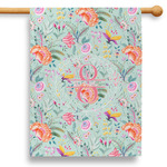 Exquisite Chintz 28" House Flag - Single Sided (Personalized)