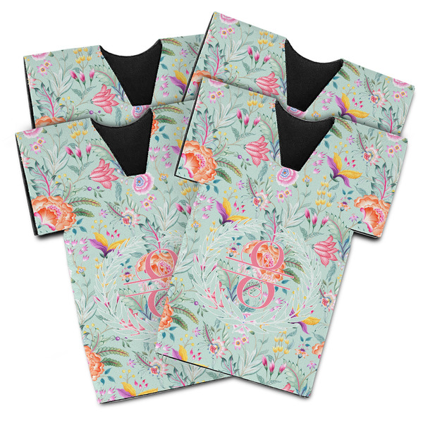 Exquisite Chintz Jersey Bottle Cooler - Set of 4 - MAIN (flat)