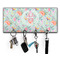Exquisite Chintz Key Hanger w/ 4 Hooks & Keys