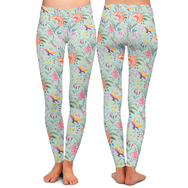 Exquisite Chintz Ladies Leggings - Front and Back