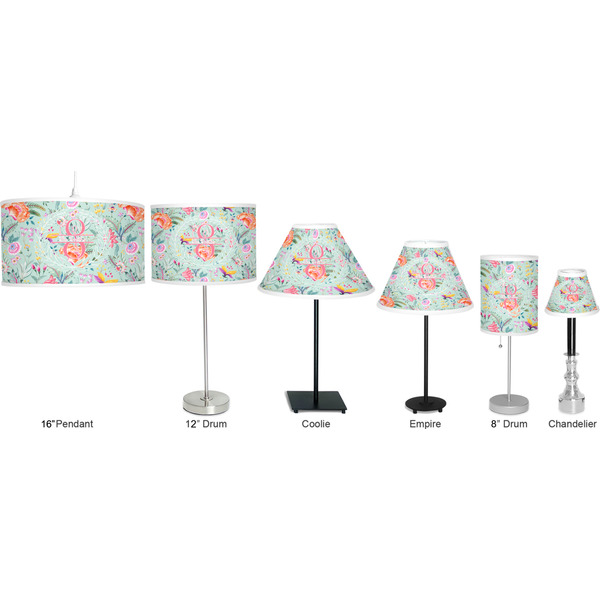 Exquisite Chintz Lamp Full View Size Comparison