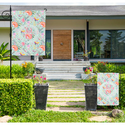 Exquisite Chintz Large Garden Flag - Double Sided (Personalized)