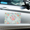 Exquisite Chintz Large Rectangle Car Magnets- In Context