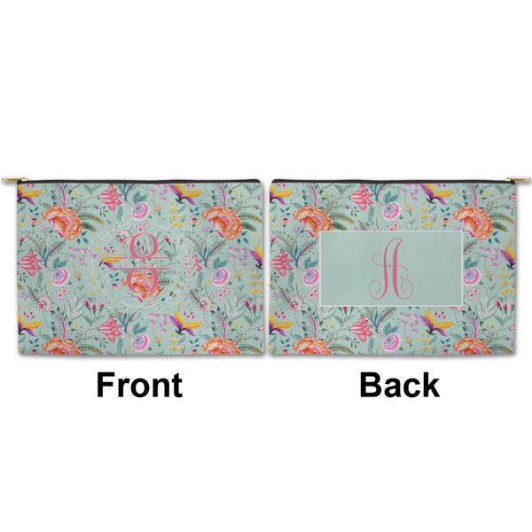 Exquisite Chintz Large Zipper Pouch Approval (Front and Back)