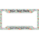 Exquisite Chintz License Plate Frame - Style A (Personalized)