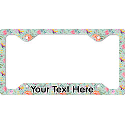 Exquisite Chintz License Plate Frame - Style C (Personalized)