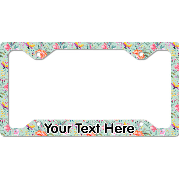 Custom Exquisite Chintz License Plate Frame - Style C (Personalized)