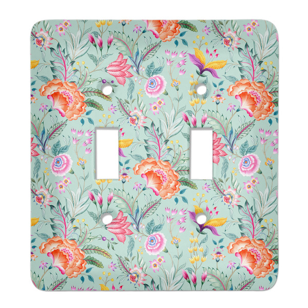 Custom Exquisite Chintz Light Switch Cover (2 Toggle Plate)