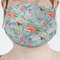 Exquisite Chintz Mask - Pleated (new) Front View on Girl