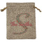 Exquisite Chintz Medium Burlap Gift Bag - Front (Personalized)