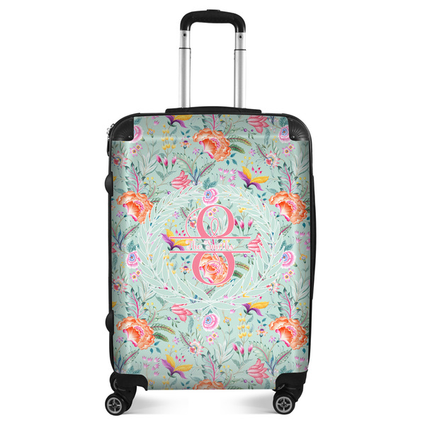 Custom Exquisite Chintz Suitcase - 24" Medium - Checked (Personalized)