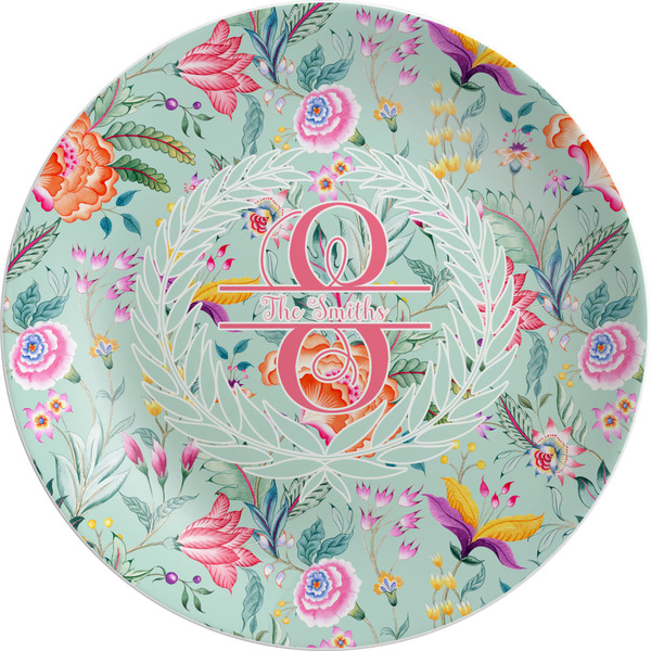 Custom Exquisite Chintz Melamine Plate (Personalized)