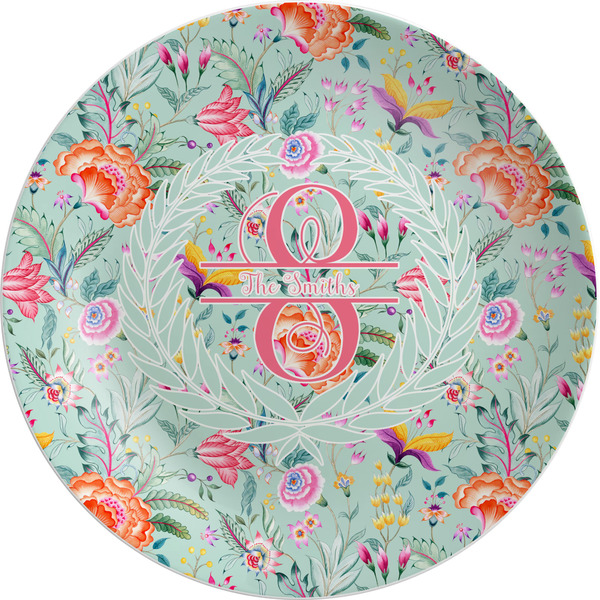Custom Exquisite Chintz Melamine Plate - 10" (Personalized)