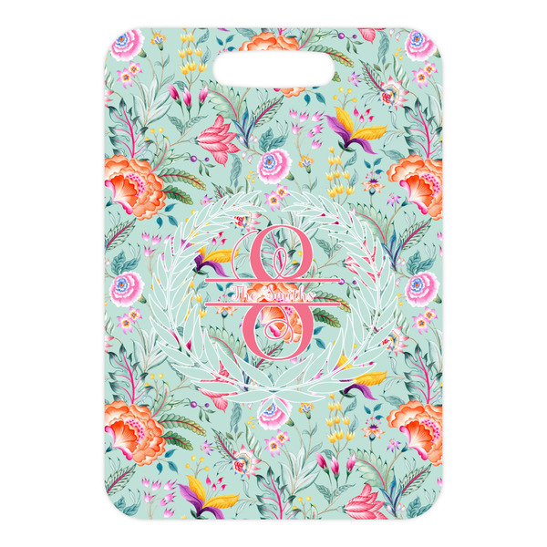 Exquisite Chintz Metal Luggage Tag - Front Without Strap