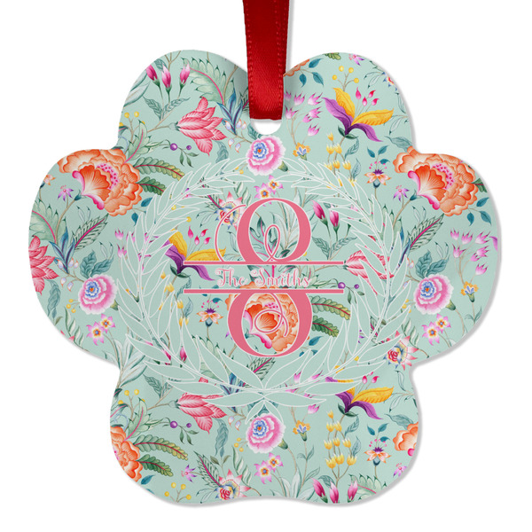 Exquisite Chintz Metal Paw Ornament - Front