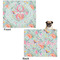 Exquisite Chintz Microfleece Dog Blanket - Large- Front & Back