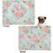 Exquisite Chintz Microfleece Dog Blanket - Regular - Front & Back