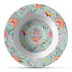 Exquisite Chintz Plastic Bowl - Microwave Safe - Composite Polymer (Personalized)