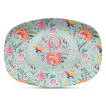 Exquisite Chintz Plastic Platter - Microwave & Oven Safe Composite Polymer (Personalized)