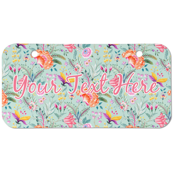 Exquisite Chintz Mini Bicycle License Plate - Two Holes