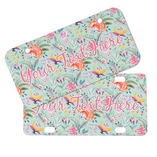 Exquisite Chintz Mini License Plates - MAIN (4 and 2 Holes)