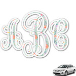 Exquisite Chintz Monogram Car Decal (Personalized)