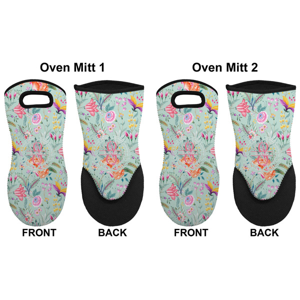 Exquisite Chintz Neoprene Oven Mitt - Set of 2 - Approval