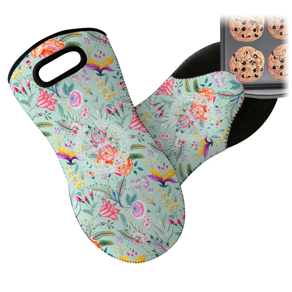 Exquisite Chintz Neoprene Oven Mitt